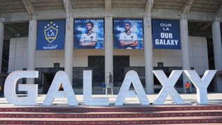 At the Whistle: LA Galaxy 2, LAFC 1 taken Rose Bowl | Pasadena, CA  (LA Galaxy). Photo by  Kirby Lee | USA TODAY Sports